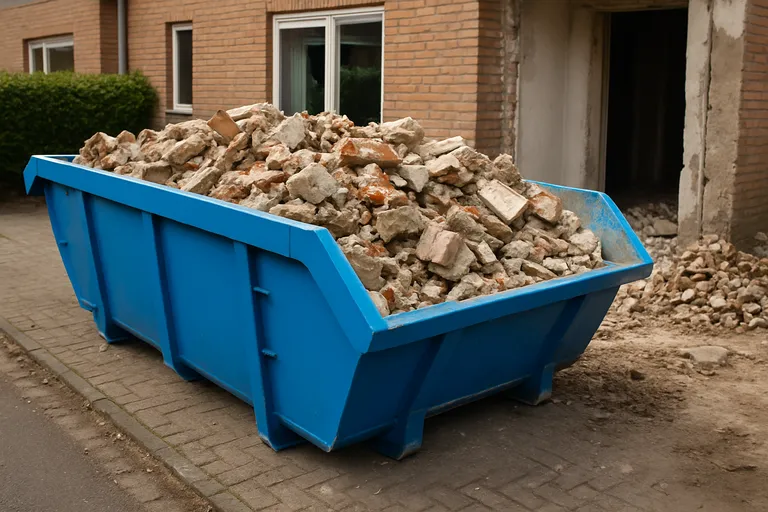 Puincontainer van 10 kuub, welke maat past bij jouw klus?